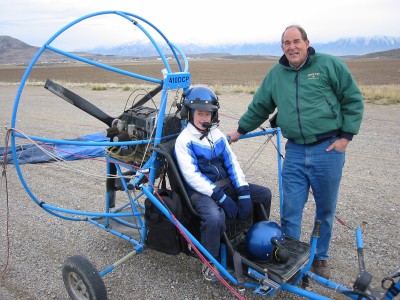 powered paragliding mode